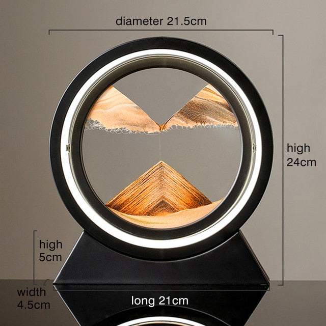 Moving Sand Art Landscape Lamp — 3D Deep Sea Sandscape Desk Decor