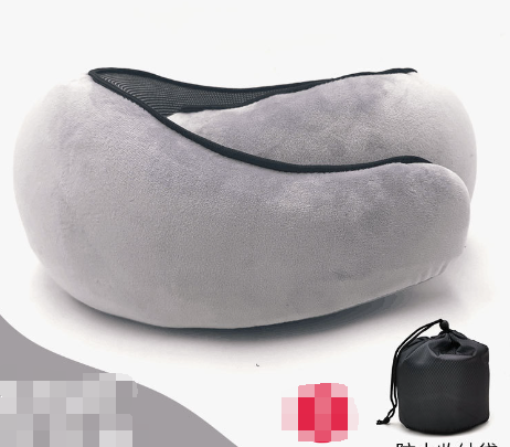 Memory Foam Travel Neck Pillow — Portable Support for Flights, Cars & Office