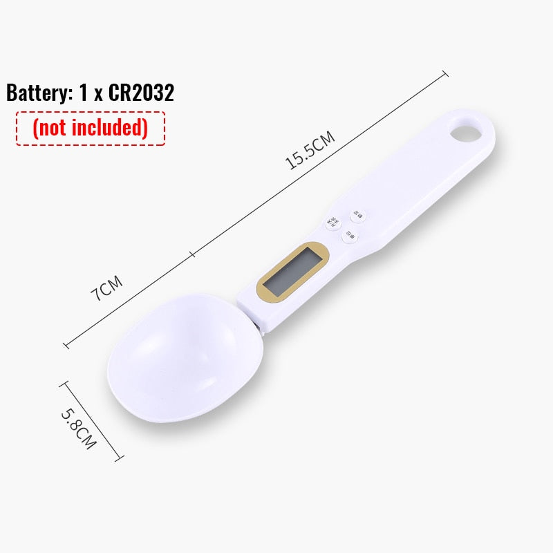 LCD Digital Measuring Spoon Scale — Precision Kitchen Food Weighing Tool
