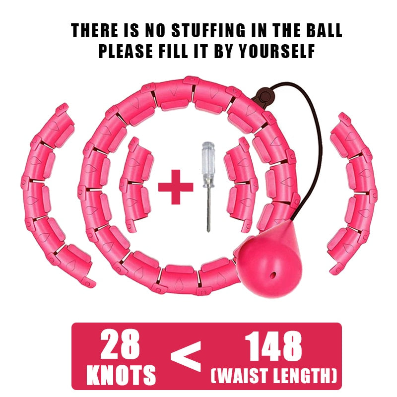 Smart Weighted Fitness Hoop — Adjustable Waist & Core Toning Exercise Hoop