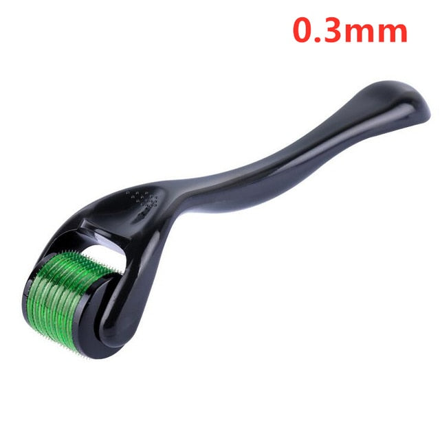 540 Titanium Microneedle Derma Roller — Face, Scalp & Beard Skin Renewal Tool for Men & Women