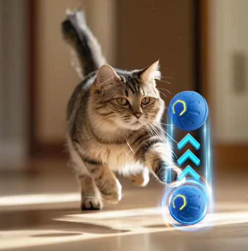Interactive Smart Dog Toy Ball — Automatic Bouncing & Rolling Pet Toy