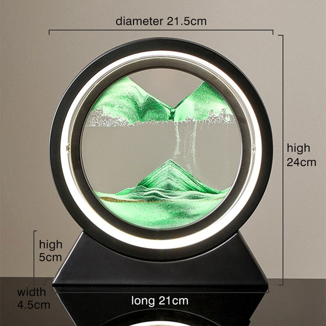 Moving Sand Art Landscape Lamp — 3D Deep Sea Sandscape Desk Decor