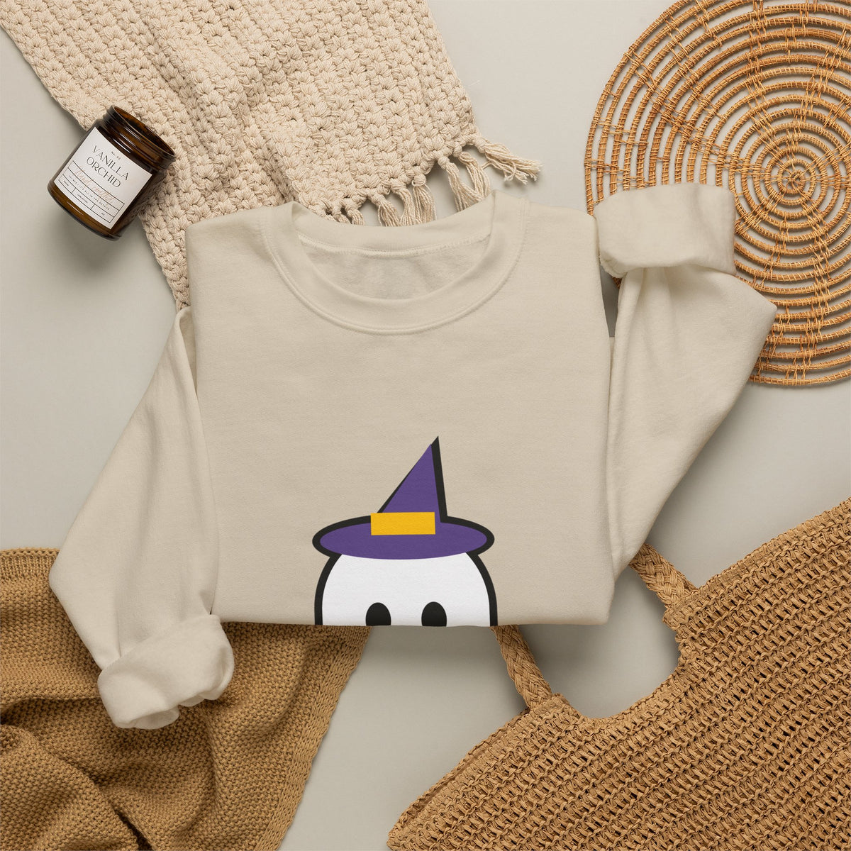 Halloween Baby Pumpkin Face Sweatshirt