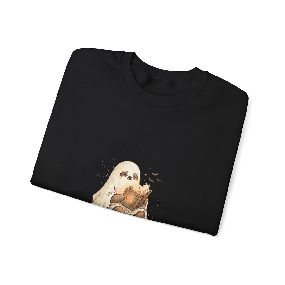 Ghost Puppy on Pumpkin Sweatshirt | Spooky Animals, Halloween Cute