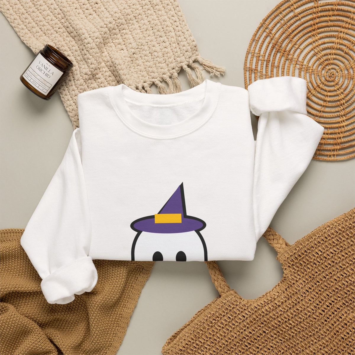 Halloween Baby Pumpkin Face Sweatshirt