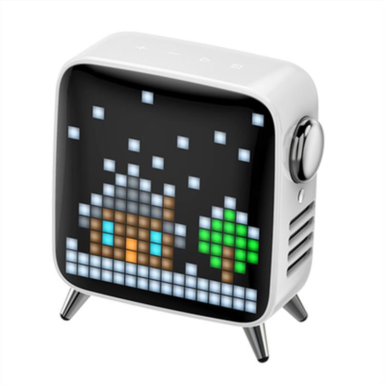 Pixel Screen Bluetooth Speaker with RGB Light — Retro Pixel Art Wireless Speaker