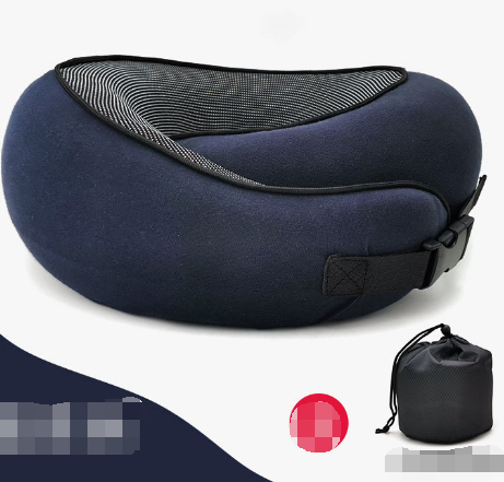 Memory Foam Travel Neck Pillow — Portable Support for Flights, Cars & Office
