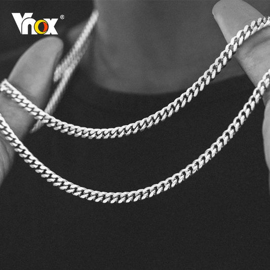 Twisted Rope Chain Necklace — Stainless Steel Figaro & Cuban Style for Men