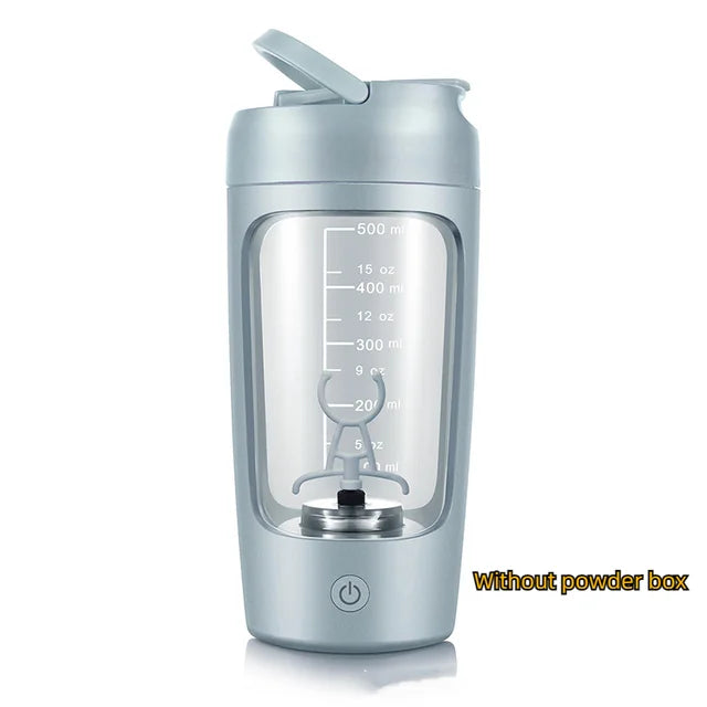 Electric Protein Shaker Bottle — USB Rechargeable Blender Cup for Gym & Fitness