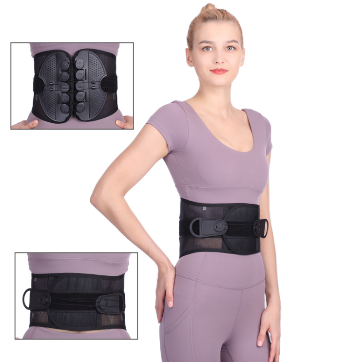 Double Pull Lumbar Support Belt — Neoprene Sweat Back Brace for Sport & Recovery