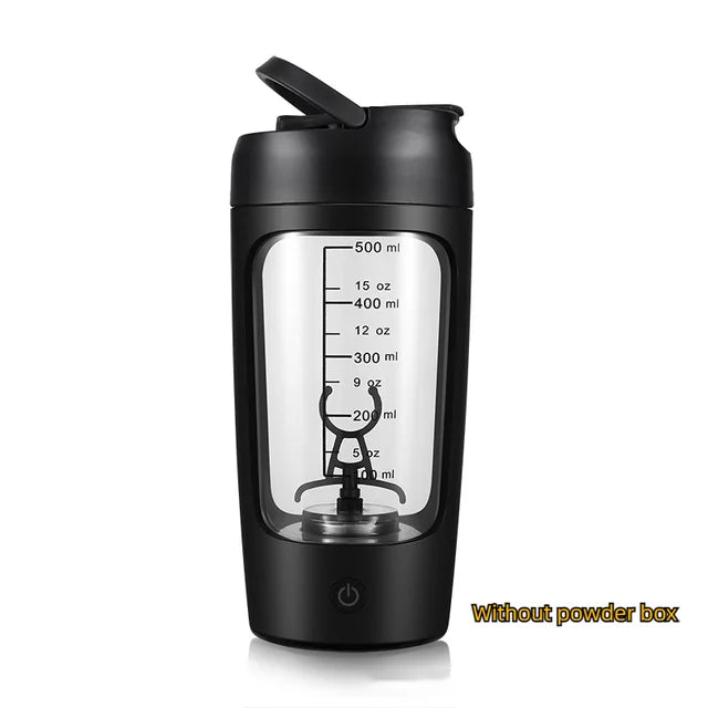 Electric Protein Shaker Bottle — USB Rechargeable Blender Cup for Gym & Fitness
