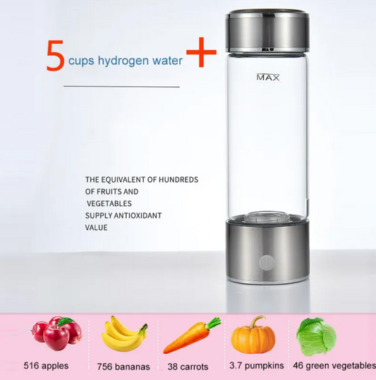 Hydrogen-Rich Water Cup — Portable Smart Hydration Bottle with Antioxidant Technology