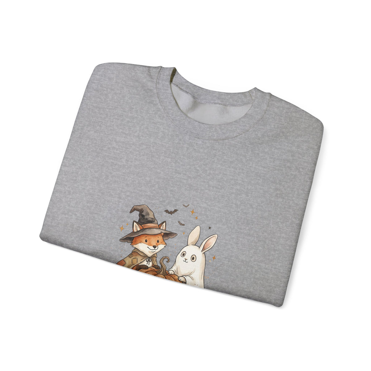 Cute Halloween Woodland Animals Sweatshirt | Spooky Animals Pumpkin Bunny Fox