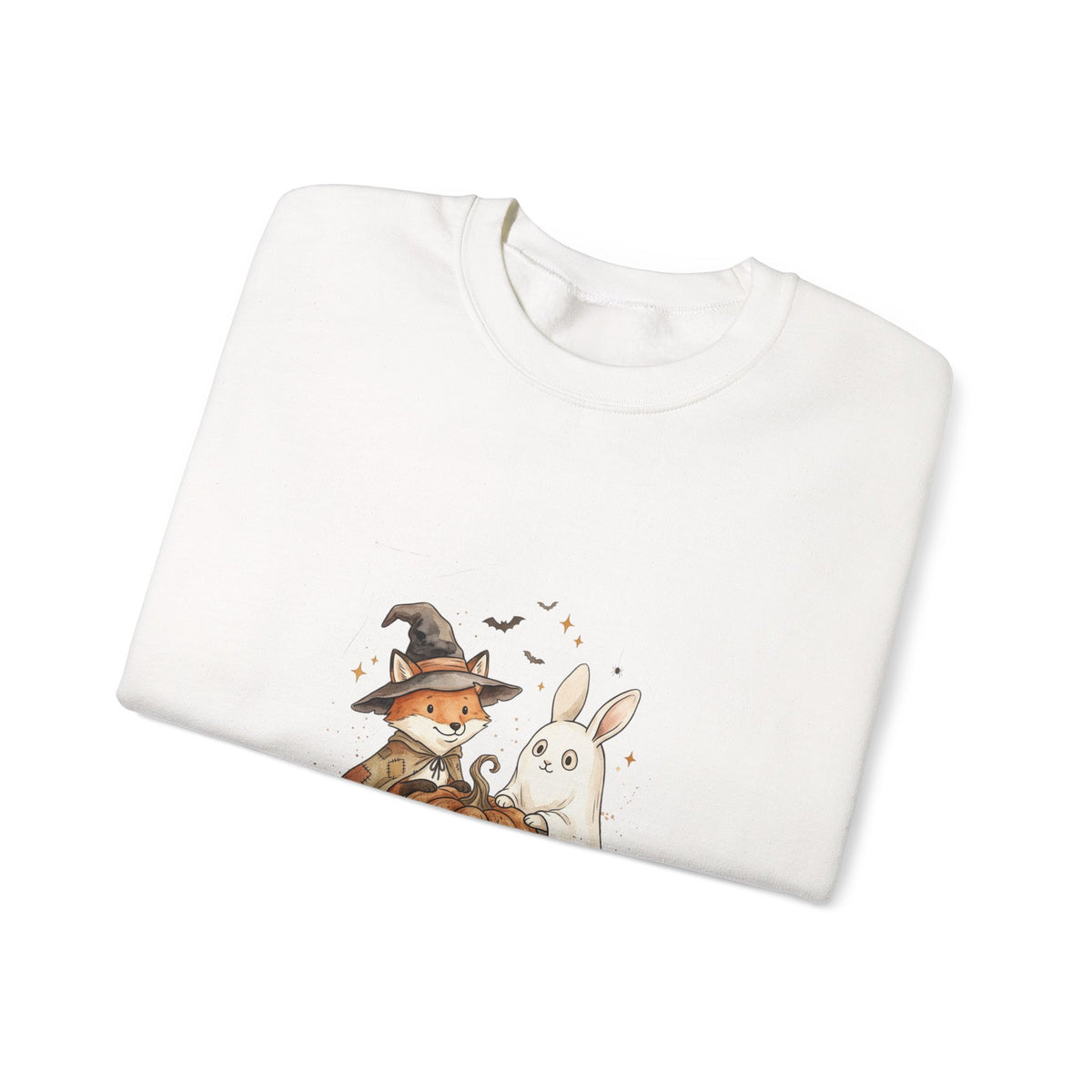 Cute Halloween Woodland Animals Sweatshirt | Spooky Animals Pumpkin Bunny Fox