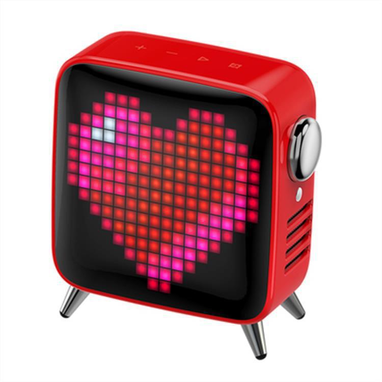 Pixel Screen Bluetooth Speaker with RGB Light — Retro Pixel Art Wireless Speaker