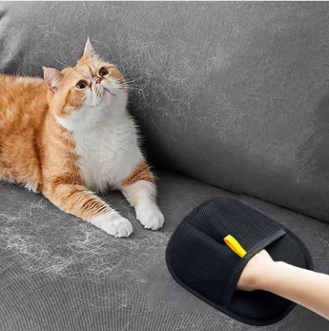Pet Hair Remover Glove — Deshedding Brush Mitt for Dogs, Cats & Rabbits