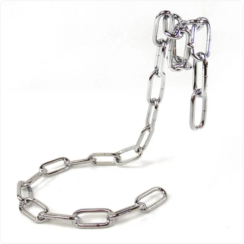 Suspension Chain Wine Rack — Industrial Metal Bottle Holder for Home Bar