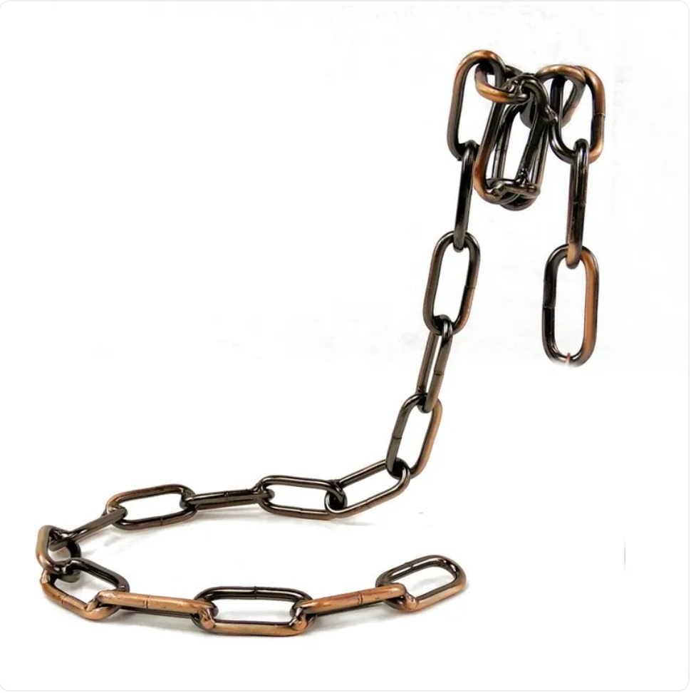 Suspension Chain Wine Rack — Industrial Metal Bottle Holder for Home Bar