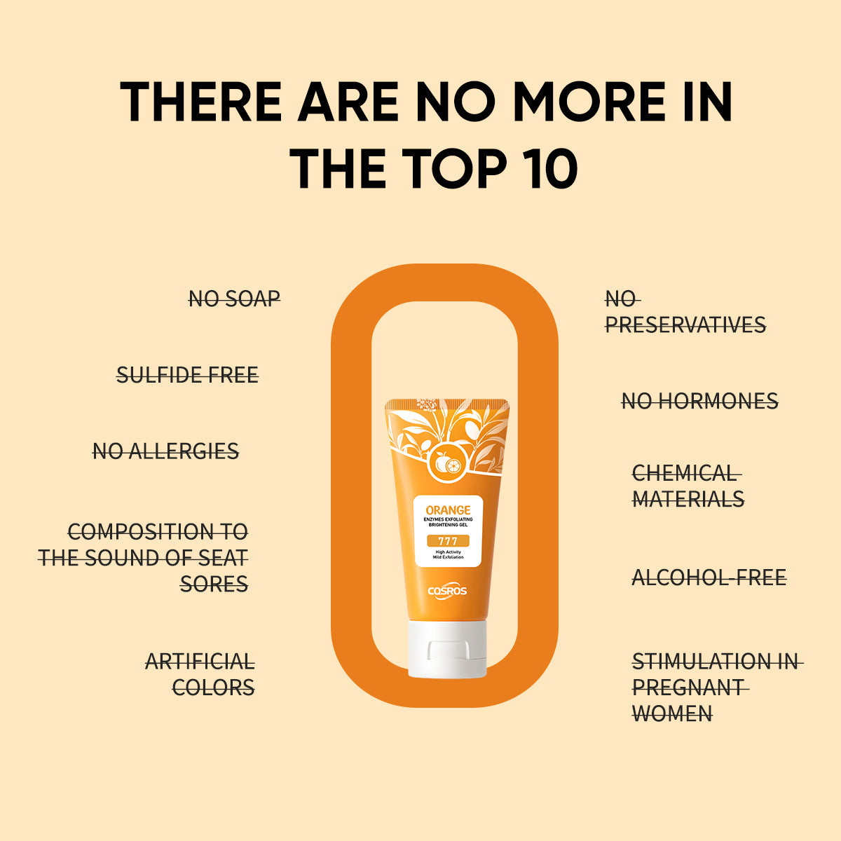 Orange Exfoliating Whitening Gel — Brightening & Radiance Skin Care Gel 50g
