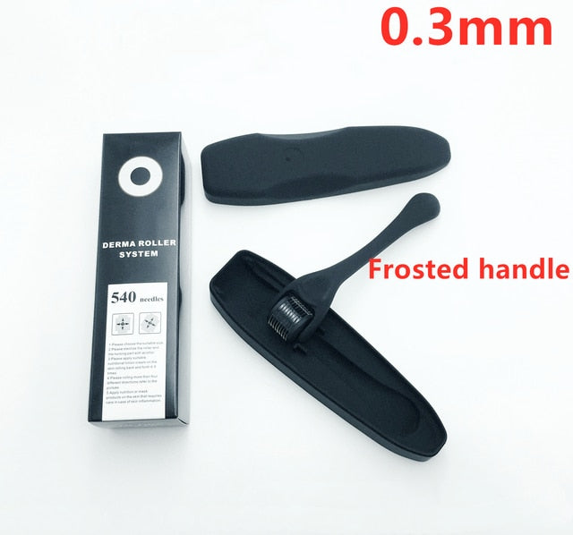 540 Titanium Microneedle Derma Roller — Face, Scalp & Beard Skin Renewal Tool for Men & Women