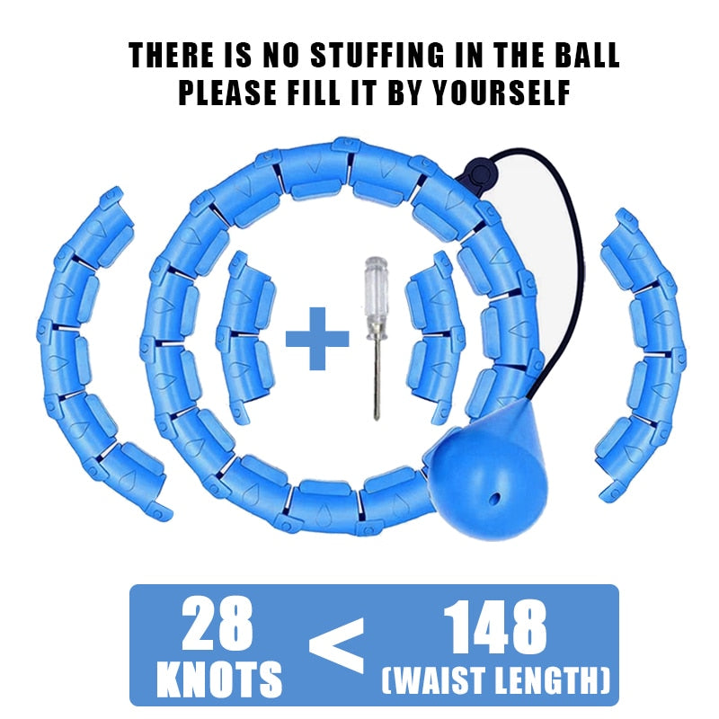 Smart Weighted Fitness Hoop — Adjustable Waist & Core Toning Exercise Hoop