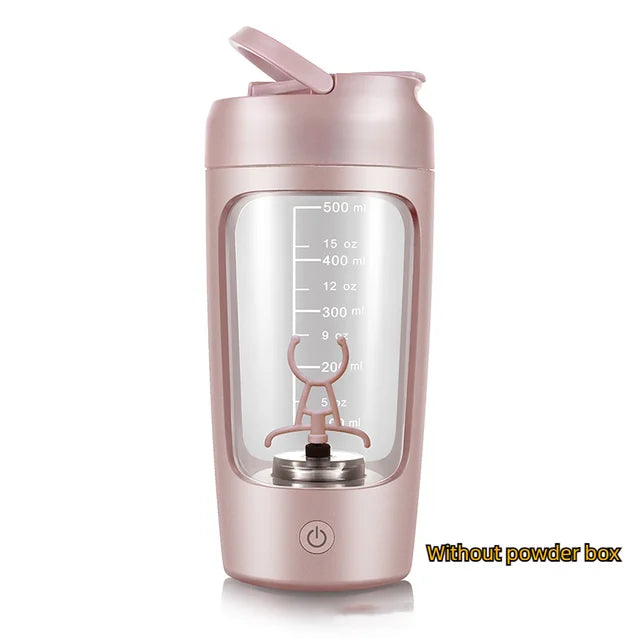 Electric Protein Shaker Bottle — USB Rechargeable Blender Cup for Gym & Fitness