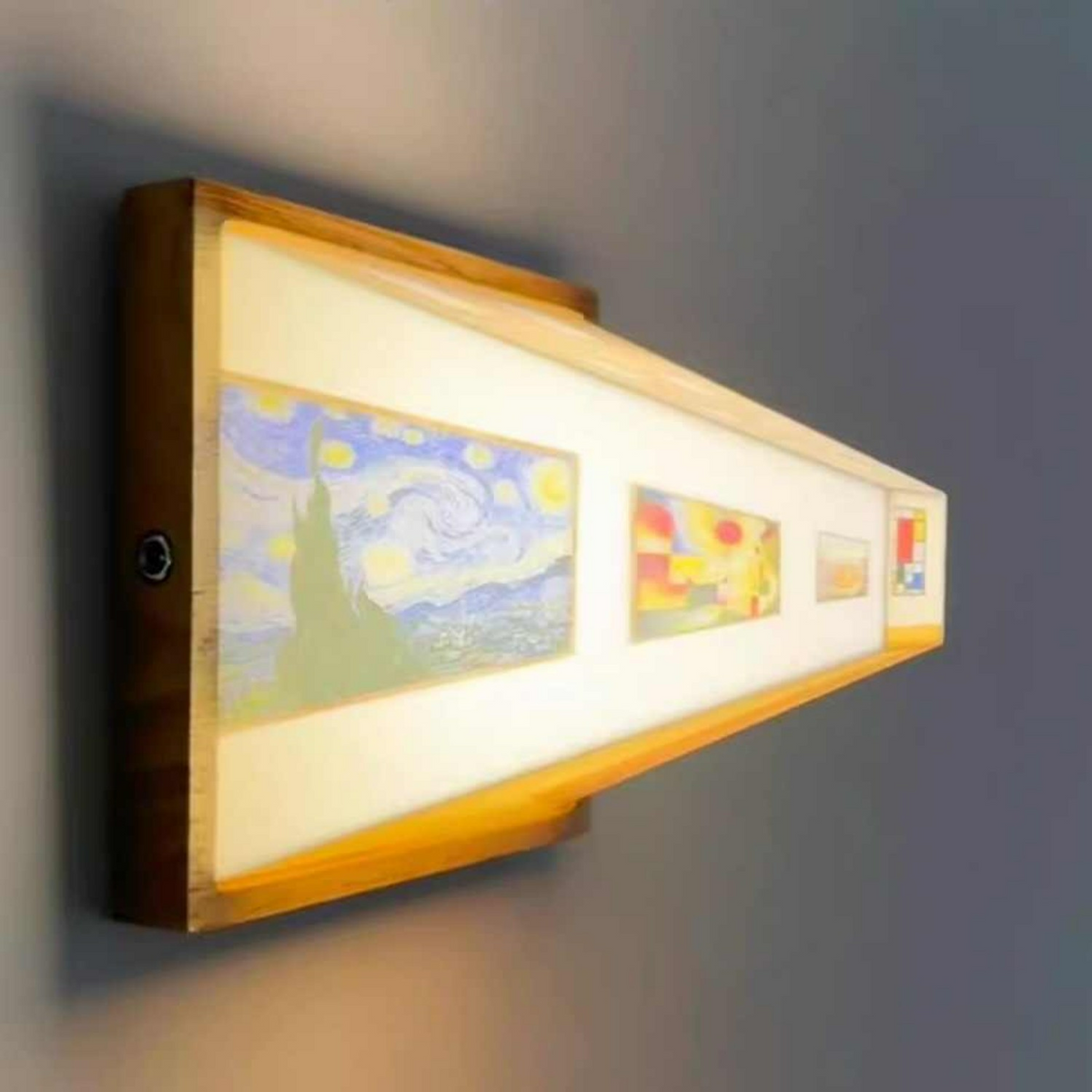 3D Illusion Night Light — Gallery Picture LED Lamp with Sunshine Effect