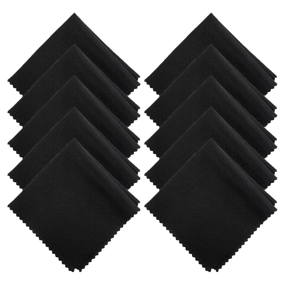 CrystalClear Microfiber Cleaning Cloths — 10-Pack for Glasses, Screens & Lenses