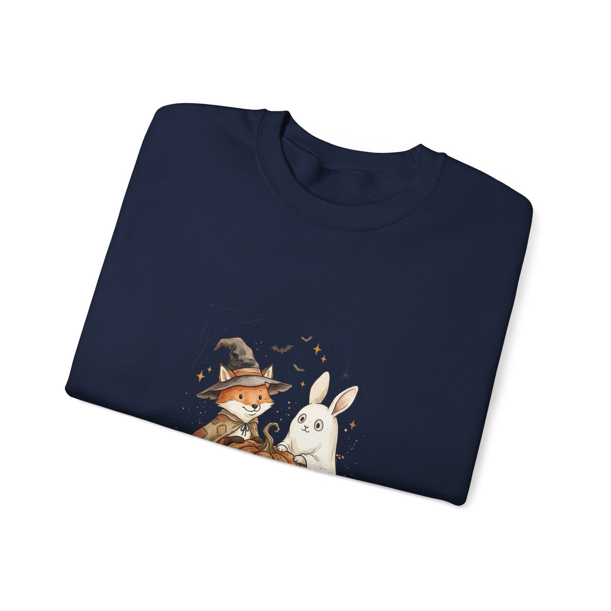 Cute Halloween Woodland Animals Sweatshirt | Spooky Animals Pumpkin Bunny Fox