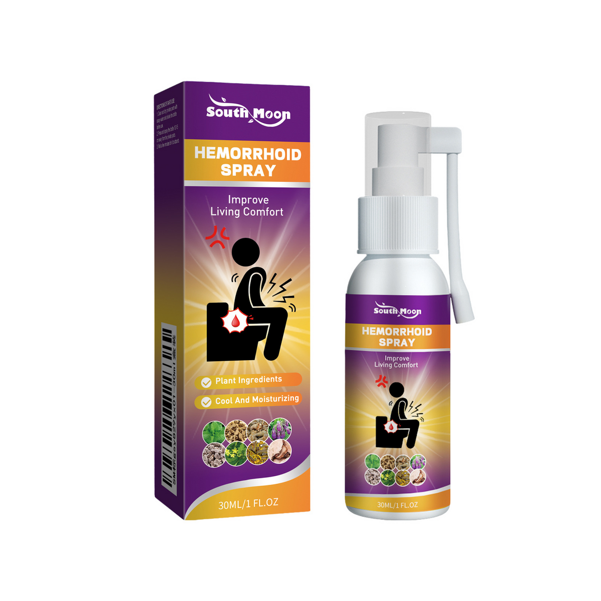 Herbal Perianal Care & Haemorrhoid Relief Spray — Natural Soothing Formula 30ml