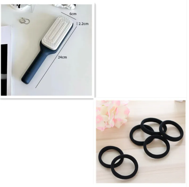 4-in-1 Self-Cleaning Hair Brush — Anti-Static Scalp Massage Comb