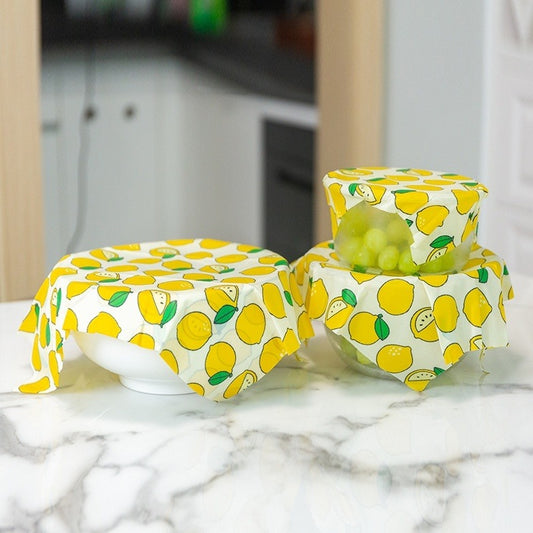 Natural Beeswax Food Wrap — Reusable Eco-Friendly Cotton Fresh-Keeping Cloth