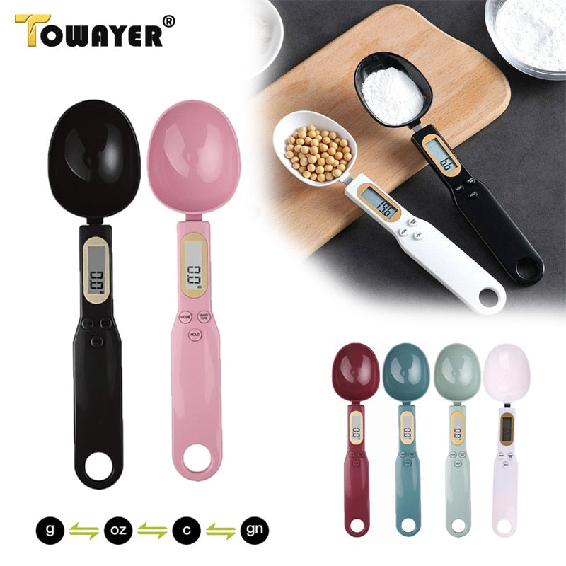 LCD Digital Measuring Spoon Scale — Precision Kitchen Food Weighing Tool