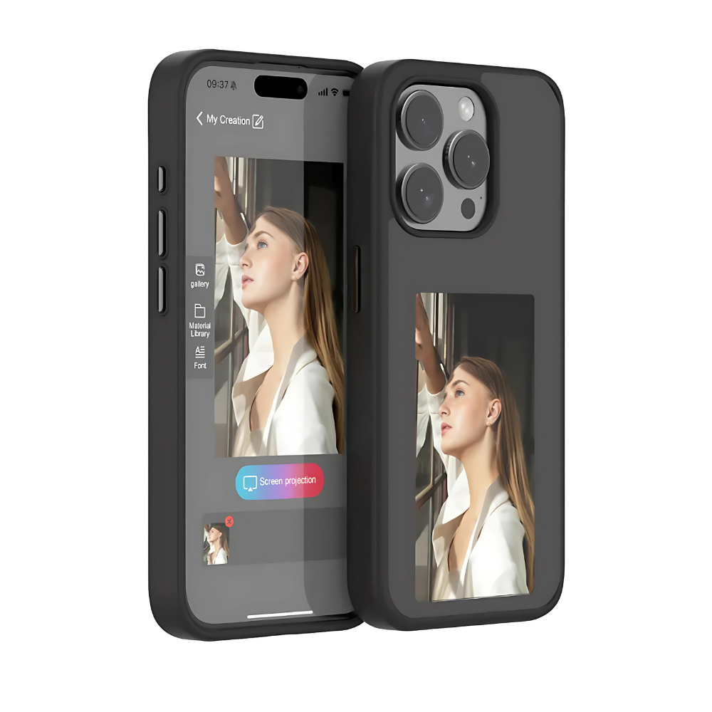 AI E-Ink Screen Phone Case — Customisable HD Display for iPhone