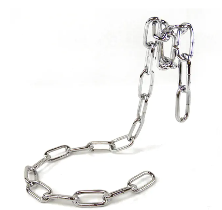 Suspended Iron Chain Wine Bottle Holder — Metal Chain Rack for Home & Bar Décor