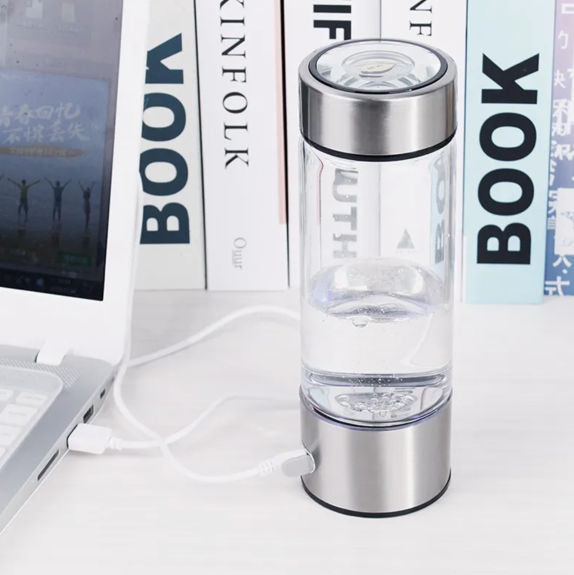 Hydrogen-Rich Water Cup — Portable Smart Hydration Bottle with Antioxidant Technology