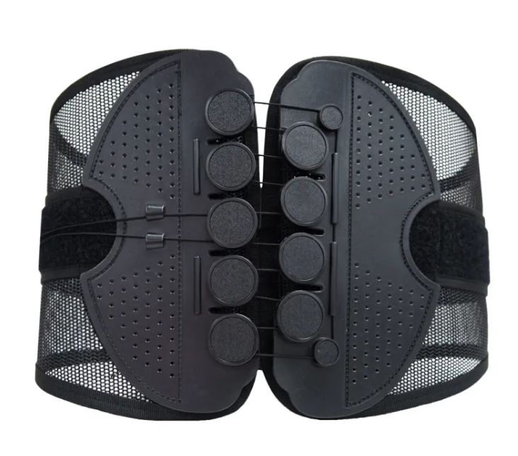 Double Pull Lumbar Support Belt — Neoprene Sweat Back Brace for Sport & Recovery