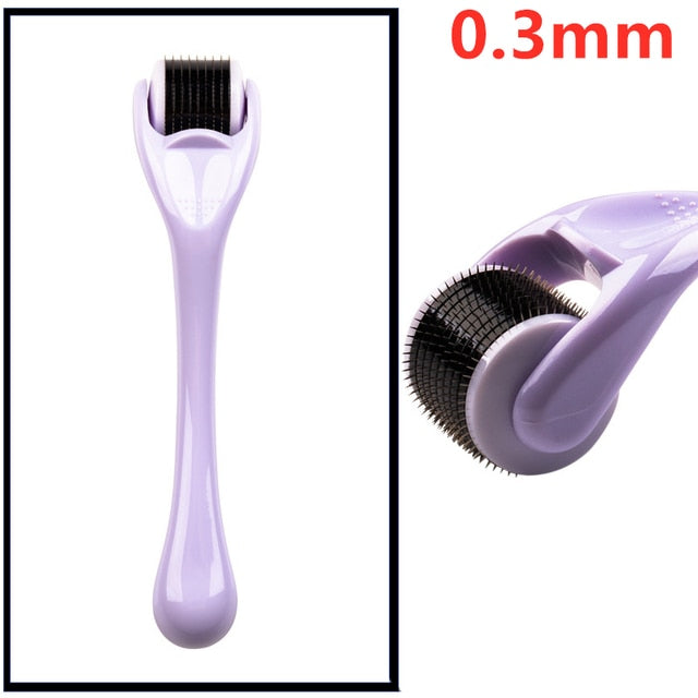 540 Titanium Microneedle Derma Roller — Face, Scalp & Beard Skin Renewal Tool for Men & Women