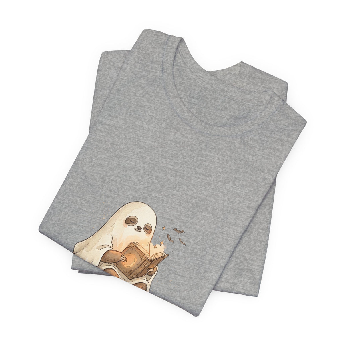 Ghost Costume Kitten Pumpkin Tee | Spooky Animals Halloween Shirt