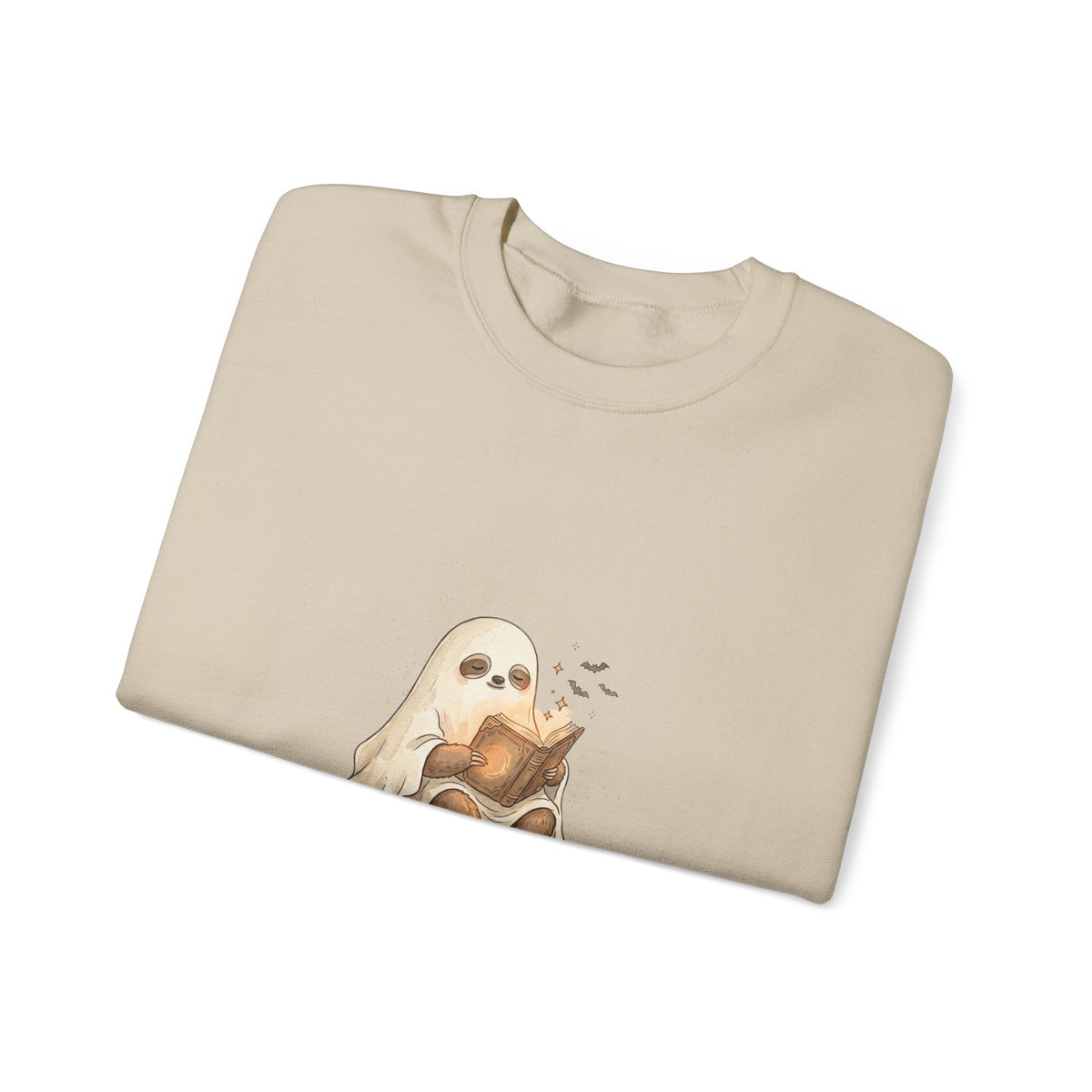 Ghost Puppy on Pumpkin Sweatshirt | Spooky Animals, Halloween Cute