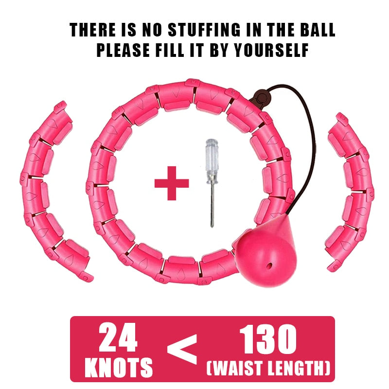 Smart Weighted Fitness Hoop — Adjustable Waist & Core Toning Exercise Hoop