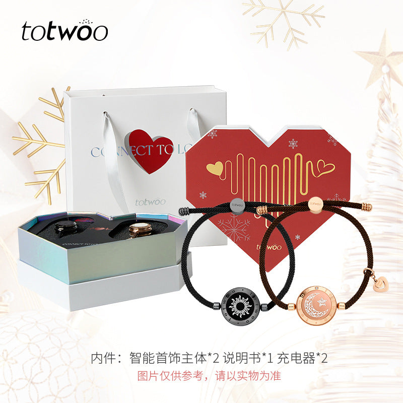 Totwoo Smart Couple Bracelet — Touch & Vibration Long Distance Love Bracelet