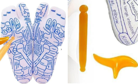 Reflexology Socks with Acupressure Massage Tool — Foot Therapy Set
