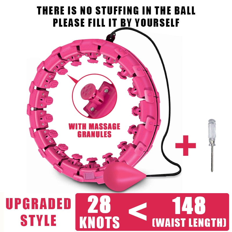 Smart Weighted Fitness Hoop — Adjustable Waist & Core Toning Exercise Hoop