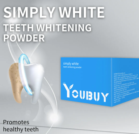 Teeth Whitening Brightening Powder — Natural Stain Remover for a Whiter Smile