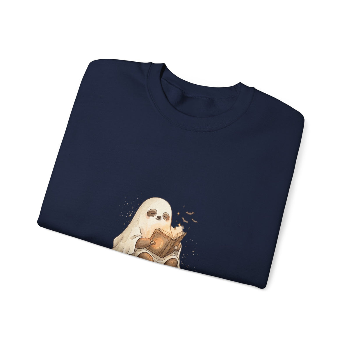Ghost Puppy on Pumpkin Sweatshirt | Spooky Animals, Halloween Cute