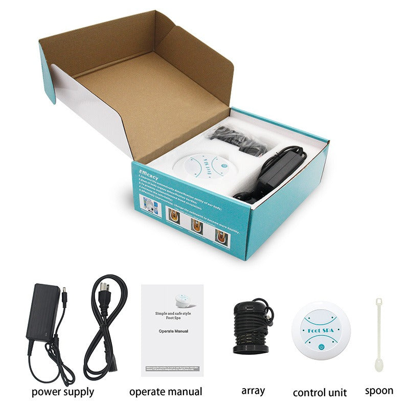 Mini Portable Ion Foot Bath Massager — Compact Bubble Spa for Home & Travel