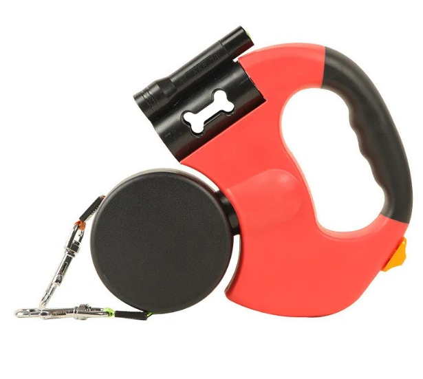 Auto Double Dog Leash — Retractable Dual-Line Lead for Two Dogs (3m)