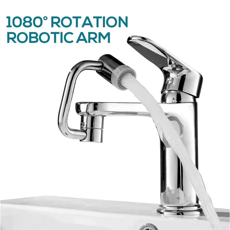 1080° Rotatable Faucet Extender — Universal Tap Aerator with Multi-Mode Spray
